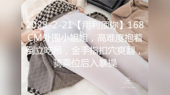 2023-2-21【用利顶你】168CM外围小姐姐，高难度抱着倒立吃吊，金手指扣穴爽翻，骑乘位后入暴操