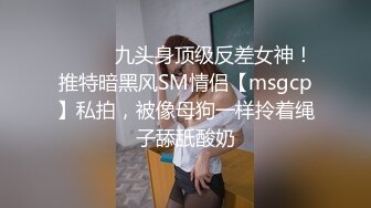 ⚫️⚫️九头身顶级反差女神！推特暗黑风SM情侣【msgcp】私拍，被像母狗一样拎着绳子舔舐酸奶