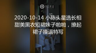 2020-10-14 小陈头星选长相甜美黑衣短裙妹子啪啪，撩起裙子摸逼特写