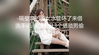 -隔壁家的美女水管坏了来借洗手间 被屋主及3个猥琐男偷窥胁迫玩5P (2)