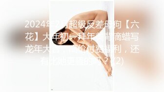 2024年2月超级反差母狗【六花】大年初一拜年美背滴蜡写龙年大吉，高价付费福利，还有比她更骚的吗？ (2)